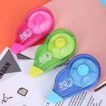 한주스토어 뛰랑 30미터 아자르 빅사이즈 수정테이프 화이트 지우고 다시써요 5mm 수정화이트 감성 디자인문구 델리 Correction tape