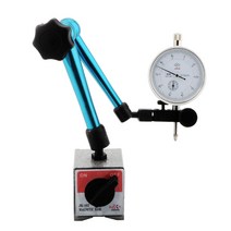 다이얼 게이지 스탠드 조정 자석 지렛대 홀더, 블루 정밀 다이얼 표시기 + 거치대