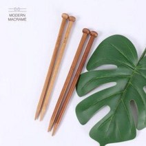 대바늘 준비물 대나무 마크라메 세트 막힘바늘 코바늘 18쌍, +25cm