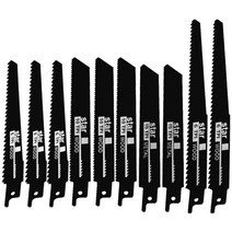 무선 왕복 톱 배터리가있는 18V Makita 배터리 용 휴대용 교체 전기 톱 금속 목재 절단기, 협동사, 10pcs 톱날