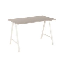 리바트 프레일 1500 책상(8색), 1500 일자책상 (화이트상판/블랙다릿발)