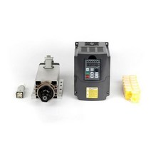 1.5KW/1500W 220V 사각 공기 냉각 스핀들 ER11 공냉식 밀링 스핀들 13 개/세트 + 1.5KW VFD 인버터177456, Plug type