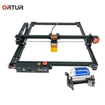 레이저 각인기 조각기 마킹 미니 소형 ORTUR 레이저 조각 절단기 CNC 롤러 로타리 DIY 프린터 빙 도구 목, 04 OLM2-Pro-LU2-2 YRR