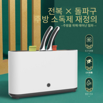 살균건조기 다목적 주방 수납 자외선 소독기 수저 케이스 도마-31957, UVC 자외소독 PTC 열건조 [업그레이드]
