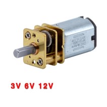 감속 기어 모터 속도조절 3V 6V 12V DC N20 미니 마이크로 메탈 기어 모터 휠 포함 15 30 50RPM 100 200R, 04 100RPM_03 12V