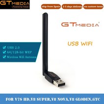 위성 TV 수신기 gtmedia usb wifi 안테나 동글 gtmedia v7 plus v7s hd wifi lan wifi 어댑터 품질 adaptador wifi, rt7601(gtm-와이파이)