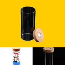 puttory 마리모 반려 식물 키우기 유리병 코르크 LED 공기정화식물 수경재배식물 19 X 8CM