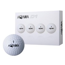 혼마 D1 골프공 2피스, 화이트, 12개입