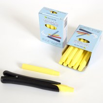 휴그린 상보 문화 물백묵 보드마카 에코마카 아쿠아초크 마카지우개, 노랑, 10개입