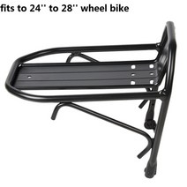 자전거 부품 사이클 로드 픽시 하이브리드 알루미늄 합금 mtb 로드 사이클링 자전거 자전거 프론트 랙 캐리어 패니어 가방 수하물 선반 브래킷 트렁크 자전거 부품, 검은색