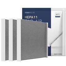 3개 하나필터 PM2.5 차량용 자동차 에어컨 필터 초미세먼지 제거 국내산, HF-20