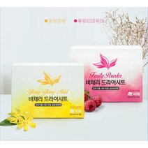 비채리 드라이시트 건조기 섬유유연제 일랑일랑 마일드, 1개, 40매