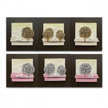 행운나무말부조액자3p(7), 골드