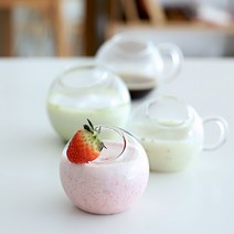[오반자이] 비라운드 코코넛 내열 유리컵 4종, 4. 비라운드코코넛핸들500ml[1p]