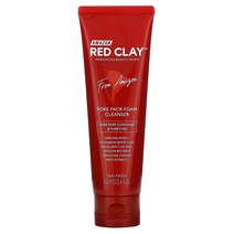 Missha Red Clay Pore Pack Foam Cleanser 4.05 fl oz (120 ml)