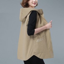 tagi 5XL 빅 사이즈 롱 베스트 여성 민소매 루즈핏 조끼 코트
