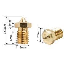 3D 프린터 용 0.2mm-1.2mm 하이 플로우 CHT 노즐 1.75mm 필라멘트 V6 클론 황동 구리 프린트 헤드 부품, 02 1.2mm_02 2PCS