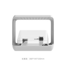 스마트한 비바리움 이끼분재 식물 테라리움 미니정원 인테리어, 단일사이즈, 가로없는 어 메탈 38x15x33cm