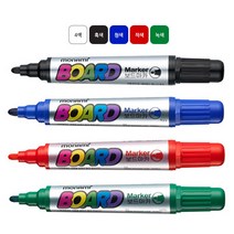 모나미 보드마카 12자루 둥근닙 2mm, 검정(12자루)