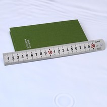 두껍고 튼튼한 스틸자 20cm 철자 쇠자 수평자 일자자 제도자 눈금자 커팅자 양면자 스테인레스자, ◎상품_상품선택◎