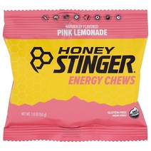 HONEY STINGER 유기농 핑크 레모네이드 껌 51g1.8온스 1팩