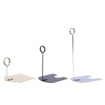 메탈 POP 골드 실버 블랙 네임택 메모 홀더 가격표 꽂이 쇼클립 베이커리, 블랙 15cm