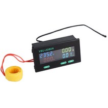 전압계 AC 전류 전압 전력계 감지 모듈 AC220V 디스플레이 온도 200A, 한개옵션0