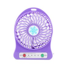 무선선풍기 Xiaomi-휴대용 충전식 Led 라이트 선풍기 에어 쿨러 미니 데스크 Usb 배터리 미포함, [02] Blue
