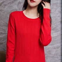 풀오버니트 겨울 가을 라운드넥 양털 울셔츠 여성 긴 소매 스웨터 슬림핏 이너티셔츠 2539526367