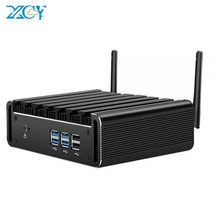 XCY-팬리스 미니 PC 인텔 코어 i7 4500U i5 7360U i3 700U 8GB RAM 28GB-52GB SSD 300Mbps WiFi 기가비트 L, 02 8G RAM 128G SSD WiFi, 01 intel Core i3-7100U