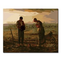 DIY캔버스페인팅 명화그리기 -인물 40x50, F43_밀레의 만종