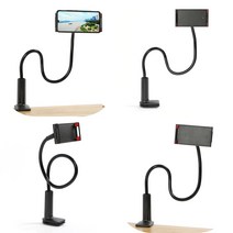 마트498 자바라 태블릿 스마트폰거치대 블랙 테블릿거치대 코끼리 누워서핸드폰 촬영용 태블릿 코브라거치대