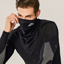 Joyce shop 오래달리기 XTJ05 여름 쿨 얼굴가리개 햇빛가리개 자외선차단 마스크 골프 등산 낚시 자전거 스포츠 버프 바라클라바 넥워머 목토시 모자 멀티스카프 반다나 오토바이, 블랙