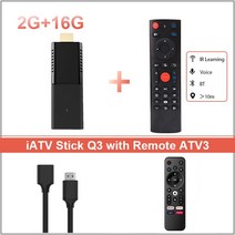 스마트 블랙 TV 스틱 HDR 안드로이드 10 Allwinner H313 4K ATV 휴대용 접두사 2.4G/5G 와이파이 BT5.0 OTG VS X96S TX3 iATV Q3, [04] 2G 16G Remote ATV3, 04 2G 16G Remote ATV3
