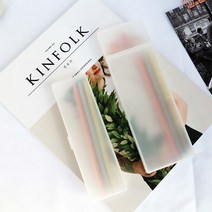 배키샵 반투명 컬러 플라스틱 무지 필통 펜슬케이스 하드케이스, 1개, 04.프리미엄 화이트-소형