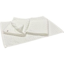이마바리 타월 목욕 매트 3장 세트 타월지 흡수 속건 도트 무늬 45x65 cm면 100% 화이트