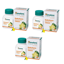 HIMALAYA Gokshura 남성 웰빙 정제 60 정제|Tribulus| 활력을 높이세요(3팩)