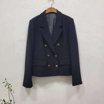 반사이즈슬림해보여 블랙 더블크롭자켓