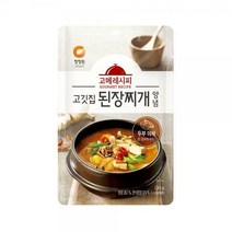 청정원 고메레시피 고깃집된장찌개양념 130g 6봉
