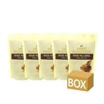 라이트 머스코바도 비정제 사탕수수당 800g x 5개(박스), 5개