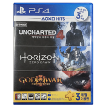 PS4 언차티드4+호라이즌 합본 한글판 중고
