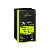 뉴트리코어 NCS 뉴트리코어 비타민B 컴플렉스비타민B1 B2 B6 B12 나이아신 판토텐산 엽산 셀레늄 아연 크롬 에너지 생성 대사 세포 혈액 생성 식 약 처 인증, 1통, 1개