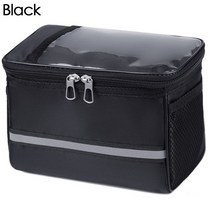 자전거 바구니 방수 자전거 스쿠터 바구니 가방 전면 보관 휴대폰 오토바이 전기 자동차 액세서리, 05 Black