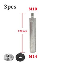 M14 M10 연결로 변환 자동차 폴리 셔 습식 그라인더 앵글 길이 바용 연장로드 어댑터 익스텐더 컨버터, 2.12mm