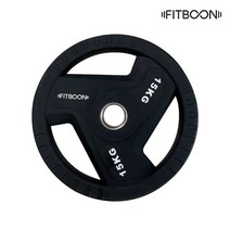 핏분 TPU 우레탄 바벨 원판 중량 플레이트 50mm 세트 고무 역기 데드리프트 벤치프레스, 5KG*2EA