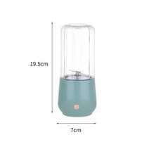 믹서텀블러 텀블러 미니 쉐이크 믹서기 휴대용 과즙 컵 500ML 전기 액체 믹서기 주스 메이커 18000 RPM 강, 02 green