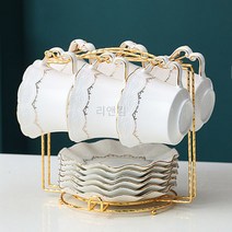 리앤킴 티포트 찻잔 세트 MA2238, 세트B, 6인용