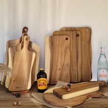 시그니처 월넛 통나무 도마 8종 모음 핸들 원형도마 롱플레이트 나무도마, 7.시그니쳐 도마 - 대