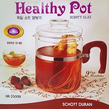 독일쇼트글라스 독일쇼트글라스2500ml 대용량 유리약탕기 홍삼주전자 유리주전자, 2500ml, 1개