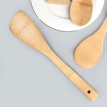 나무 주걱 뒤집개 볶음 스푼 대나무 원목 우드 도비주걱 나무목 조리도구 키친툴, 03 도시엔 대나무 사선뒤집개-소형